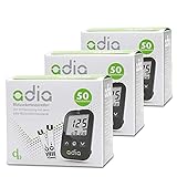 adia Blutzuckerteststreifen, 150 Stück, die günstige und einfache Blutzuckermessung zur Blutzucker-Kontrolle bei Diabetes