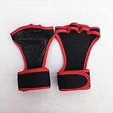 1 Paar Gymnastikhandschuhe Gewichtheben Trainingshandschuhe Damen Herren Fitness Sport Bodybuilding Gymnastik Griffe Gym Hand Palm Protector -a1-Red