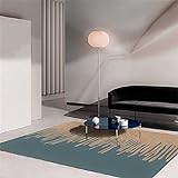 Auslegware Teppichboden Teppich Wohnzimmer Braun Fuzzy Streifen Muster Teppich Schlafzimmer Langlebig Teppich Eingangsbereich 160X230Cm Teppich+Wohnzimmer Braun 5Ft 3''X7Ft 6.6''
