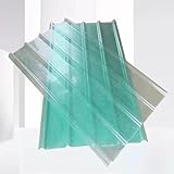 6 Stück UV-Schutz-Fiberglas-Dachziegel für Verkleidungen und Wände, transparente Dachplatte mit Tageslichtplatten, Welldachplatte für Sonnenschutz (0,9 x 1,2 m)
