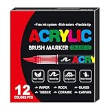 Generisch Art Marker Set, Creative Drawing Pen, 15.3x14x2.7cm, Smooth Vibrant Colors, Professional Sketching Coloring, Multifunctional Waterproof Ink for Art Craft Desig