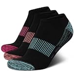 New Balance Women's Big and Tall Socks - Athletic Performance No Show Ankle Sock Liners (3 Pack), Size Large: 10-13.5, Black Multi