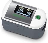 medisana PM A19 Pulsoximeter, Messung der Sauerstoffsättigung im Blut, Fingerpulsoxymeter mit OLED-Display und One-Touch Bedienung