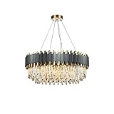 Modern Golden Dining Living Room Hotel Round Square Rain Drop Crystal Stainless Steel Ceiling Lamp