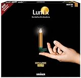 LUMIX Deluxe Mini, kabellose LED-Mini-Christbaumkerzen, Basis-Set mit 14 Kerzen und IR-Fernbedienung, 5x dimmbar, Flackermodus, Gold, Art. 75343, 1-er pack, goldfarben