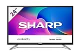 SHARP 24BI6E Android TV 60 cm (24 Zoll) HD Ready LED Fernseher (Smart TV, Google Assistant, Bluetooth) [Modelljahr 2019]