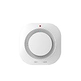 CUTEH Tuya Wifi Rauchmelder, Smart Feuer Alarm Sensor, Haus Feuer Sicherheit Sensor Alarm Smart Leben App, geeignet für Familie Hotels Fabriken Etc