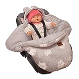 millybo Baby Einschlagdecke für Winter geeignet für Kinderwagen Babyschale Fußsäck Babybett Autositz Buggy (022.017 (minky/bipol))