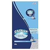 Catsan Hygiene Plus – Weiße Hygienestreu mit Extra-Mineralschutz – 1 x 20 Liter