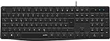 Speedlink NEOVA Keyboard - Office-Tastatur mit ergonomisch gestalteten Tasten, Nummernblock, DE Layout, Kabel 1,5 Meter, schwarz