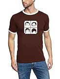 Coole-Fun-T-Shirts Herren T-Shirt Frisuren Big Bang Theory!, braun, XXL, 10849