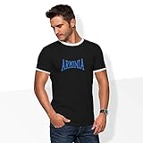 World of Football Ringer T-Shirt lons Arminia blau - 152