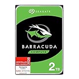 Seagate Barracuda 2TB interne Festplatte HDD, 3.5 Zoll, 7200 U/Min, 256 MB Cache, SATA 6GB/s, silber, FFP, Modellnr.: ST2000DMZ08