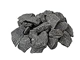 VIAMO® Premium Saunasteine aus Olivin-Gestein - 10 kg - Steingröße 5-12 cm - Original Steine mit hoher Wärmespeicherkapazität und Herkunft aus Finnland
