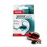 Alpine WorkSafe Gehörschutz Wiederverwendbare Lärmschutz Ohrstöpsel für die Arbeit und Craftsmen Mit Handschuhen abnehmbar