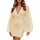 GFPGNDFHG Damen Sale Damenmode Sale Kleid Schwarz Damen Elegant Damen Kleid Schwarz Abendkleider Glitzer Lang Kleid Für Silvester Partykleid Damen Sexy Silvester Party Outfit Partyk