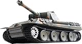 ES-TOYS RC Panzer German Panther 1:16 Heng Long -Rauch&Sound+Stahlgetriebe und 2,4Ghz - V7.0 - Pro Modell
