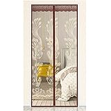 Magnet Fliegengitter Tür Vorhang für Holz, Eisen, Aluminium Türen und Balkon. Magnet Fliegengitter Tür Insektenschutz, Einfache Installation ohne Bohren 90 x 215 cm