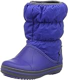 Crocs Winter Puff Boot Kids, Unisex - Kinder Schneestiefel, Blau (Cerulean Blue/Light Grey), 32/33 EU
