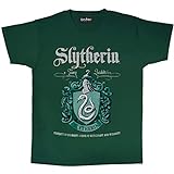 Harry Potter Slytherin Crest Family T-Shirt Herren Slytherin XXL | Hogwarts passende Familienoberteil, Kinder- und Erwachsenengrößen