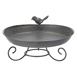 TRIXIE 55510 Vogeltränke/-Bad zum Hinstellen, Metall, 800 ml/ø 22 cm, g