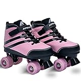 Apollo Disco Roller Soft Boots | Größenverstellbare Kinder Rollschuhe | Bequeme Rollerskates Damen | Rollschuhe Damen & Mädchen in Größen  31-42 | Trendige Roller-Skates für Kids und Erwachsene