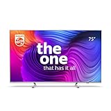 Philips TV 75PUS8506 75 Zoll Fernseher (4K UHD LED, Smart TV, 3-seitiges Ambilight, HDR10+, Dolby Vision, Dolby Atmos, Google Assistant (Alexa kompatibel), Gaming-Mode,DTS Play-Fi) Hellsilber