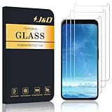 J&D Kompatibel für Google Pixel 4 Gehärtetes Glas Schutzfolie, 3-Pack Vorgespanntes Glas Nicht Ganze Deckung Displayschutz für Pixel 4 Gehärtetes Glas Displayschutzfolie, Nicht Für Pixel 4 XL