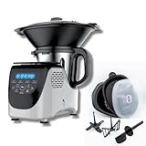 Best Direct® Küchenmaschine mit Kochfunktion Chef-O-Matic® Kitchen Robot, 1000 W, 3,00 l Schüssel, mit Dampfgaraufsatz, digitale Waag