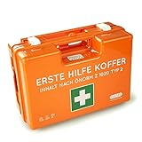 Erste Hilfe Koffer ÖNORM Z1020 Typ2 - Notfallkoffer gefüllt - First aid - Kasten - Verbandskasten für Betriebe, Büro & Haushalt