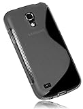 mumbi Hülle kompatibel mit Samsung Galaxy S4 mini Handy Case Handyhülle, transparent schwarz