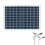 Pratvider Solarladegerät - 10W 9V Solarmodul | Tragbares Solarladegerät mit hoher Leistung für Fahrrad, Handy, Powerbank, Campinglaternen