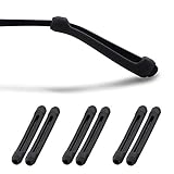 L-HYDRONE Brillenband-Halter, für Outdoor-Sport, rutschfest, Ohrenhalterung, schwarz, Small