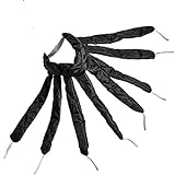 Heatless Lockenwickler Stirnband, Weiche Lockenwickler ohne Hitze für die Nacht Lockenstab-Stirnband im Octopus-Design für langes mittleres Lockenwickler-Haar-Styling (Black)
