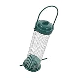 GRIRIW Hängender Vogel Futterspender Aus Eisen Für Wildvögel Robuste Futterstation Im Modernen Für Garten Mit Einfacher Aufhängemöglichkeit Und Op