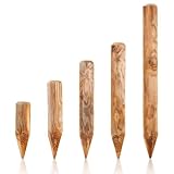 BooGardi Spitze Holzpalisaden in 39 Größen · ø 10cm Länge: 40cm · imprägnierte Baumpfähle · runde Holzpfosten · Garten-Palisade zur Beetumrandung oder Rasenk