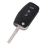Schlüssel für Ford Fiesta Focus Mondeo Smax Cmax Kuga | 3 Tasten | Fernbedienung Autoschlü