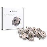 20x Navaris Filzgleiter mit Schraube Stuhlgleiter - Bodenschutz Gleiter 25mm - Schutz für Möbel Stühle Parkett Laminat - Filz und M
