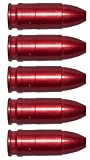 Flachberg Pufferpatronen 9mm Luger Aluminium Rot (5 Stück) Pufferpatrone 9 mm 9x19