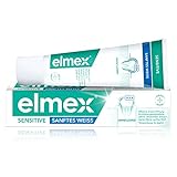 elmex Zahnpasta Sensitive Sanftes Weiß, 75 ml - Zahnpasta für empfindliche Zähne, entfernt Verfärbungen sanft und gründlich