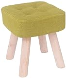 FCHMY Mode auf niedrigem Holz kreativer Erwachsener runder Home Stoff Sofa Stuhl kleine Stuhl Tun Unterbänke (Color : A)