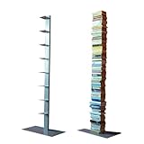 Radius Design booksbaum Single Stand Gross Silber, 3tlg. Best.aus: Halterung + Fuß + Einlegeböden [W]