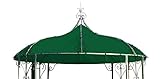 DEGAMO Dachplane für Pavillon Burma 300cm rund wasserdicht, dunkelgrün