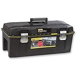 Stanley FatMax Werkzeugbox (71 x 31 x 29 cm, spritzwassergeschützer Koffer, robuste nicht-rostende Metallschließen, Box mit Gummiabdichtung für mehr Schutz) 1-93-935