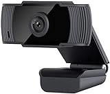 Somikon Kamera PC: Full-HD-USB-Webcam mit Mikrofon, für PC und Mac, 1080p, 30 fps (Laptop Kamera, Computer Camera, Videokonferenz)