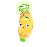 Brights Starts 12497 Babblin’ Banana, Spielzeug Banane und Telefon mit Lichtern, 100 Melodien und 3 Sprachen, mehrfarbig, 160 g