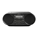 Sony ZS-RS60BT CD und USB Bluetooth Boombox/Radiorekorder (NFC, Mega Bass, UKW Radio) schwarz