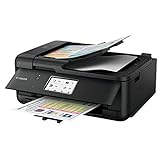Canon PIXMA TR8550 Drucker Farbtintenstrahl Multifunktionsgerät All-in-One DIN A4 (Scanner, Kopierer, Fax, WLAN, LAN, ADF, Apple Airprint, Print App, 2 Papierzuführungen, Duplexdruck) schwarz