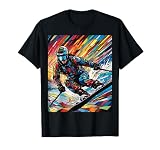 Fantasy Nette Buntglas Alpine Ski T-S
