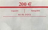 10 Euro Banderolen - Geldbanderole Papier für Geldbündel - Geldscheine - 10€ Scheine (20, 20 x 10€ Scheine)